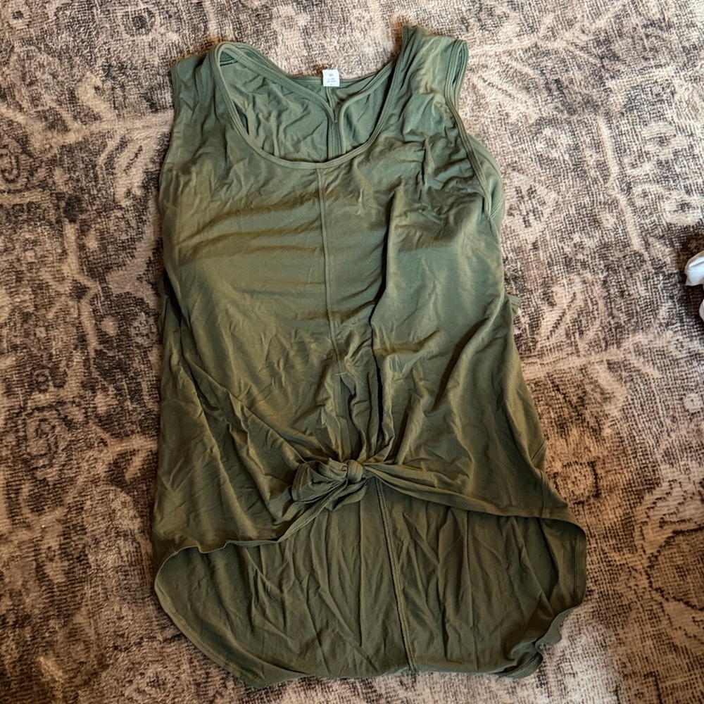 lululemon athletica Olive Green Tank Top